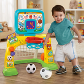 VTech 3-in-1 Sports Centre for Babies – Interactive Learning Toy with Sounds, Colours & Role-Play | Baby Boys & Girls 12–36 Months (English Version)