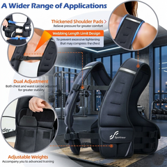 Sportneer Adjustable Weighted Vest for Women – 2.7–4.5kg / 4.5–8.16kg Walking & Training Vest with Adjustable Weight Packs