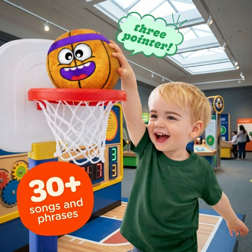 Move2Play Interactive Baby Ball with Music & Sound Effects – Fun Sensory Toddler Toy for Boys & Girls Ages 1–3+