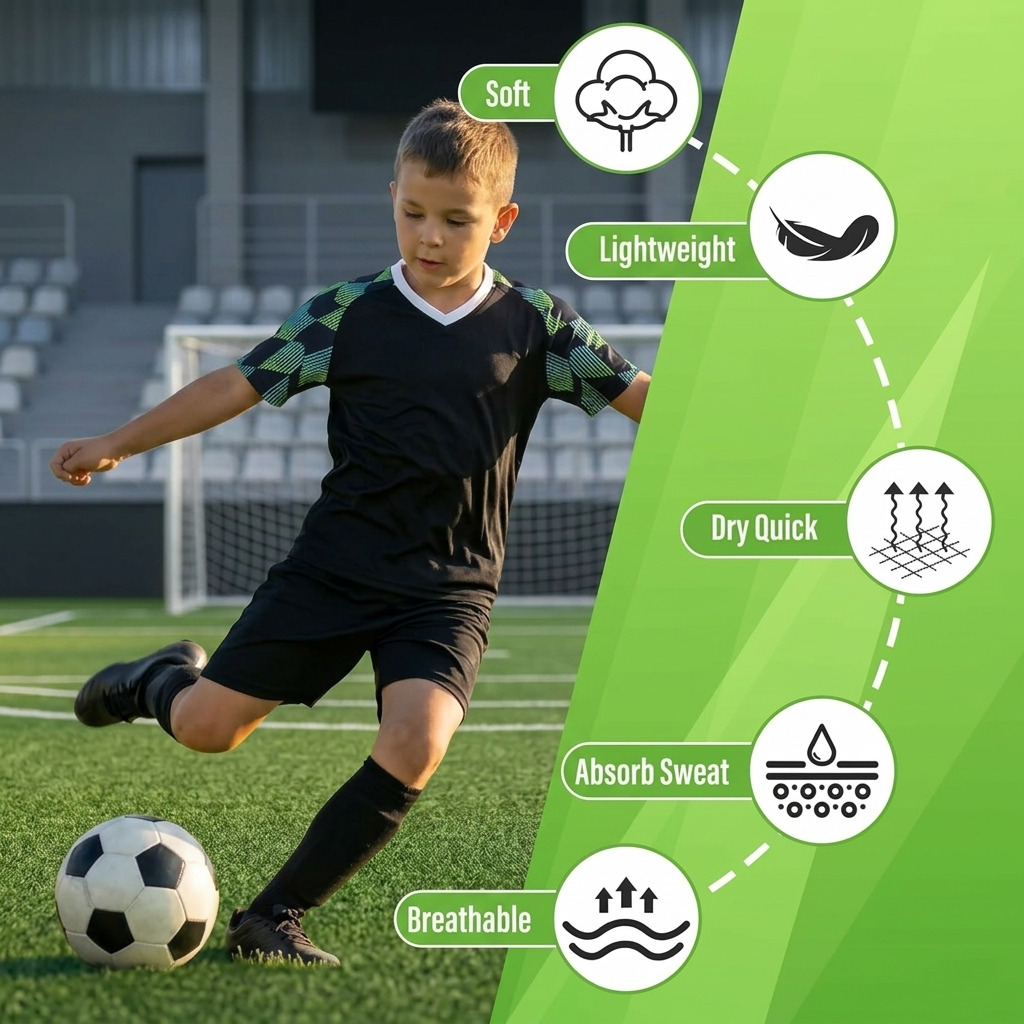Kids Football Kit Sports Clothing
